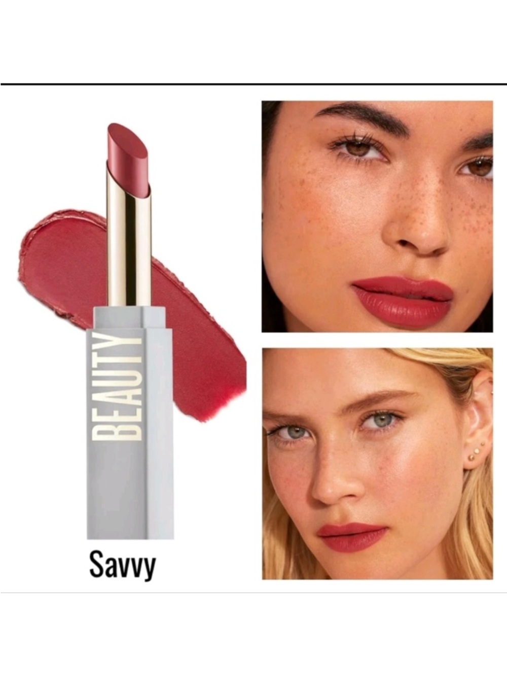 BEAUTYCOUNTER Savvy Statement Maker Satin Lipstick NEW in Box 1.8g‎ / 0.06 oz